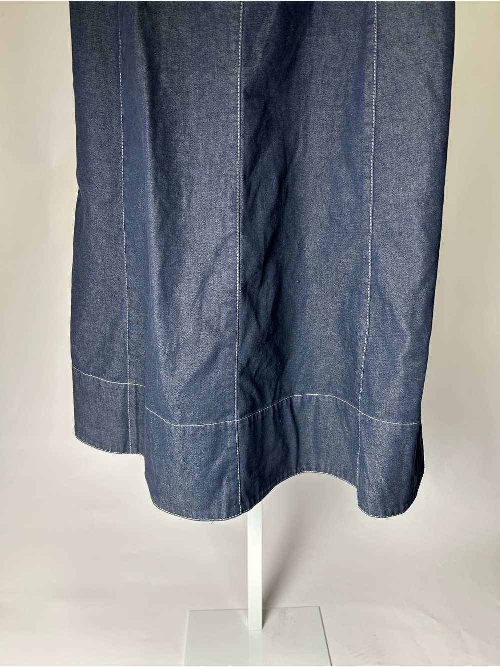 Donna Karan Blue Denim Dress - Picture 3 of 8